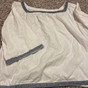 Gap linen blend ¾ sleeve top